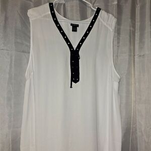 Plus Size Hi Low Sleeveless Top